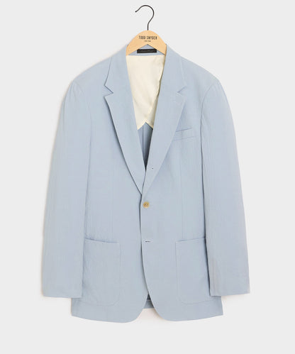 Todd Snyder Italian Seersucker Madison Jacket in Light Blue Light Blue