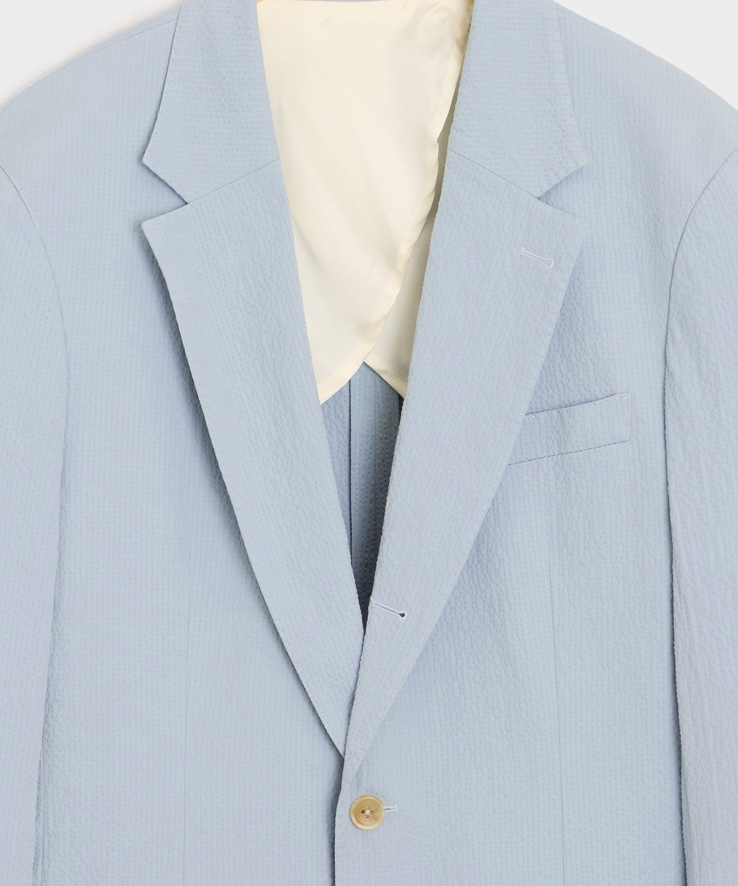 Todd Snyder Italian Seersucker Madison Jacket in Light Blue Light Blue