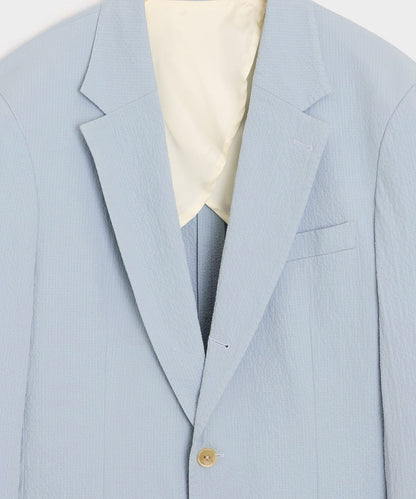 Todd Snyder Italian Seersucker Madison Jacket in Light Blue Light Blue
