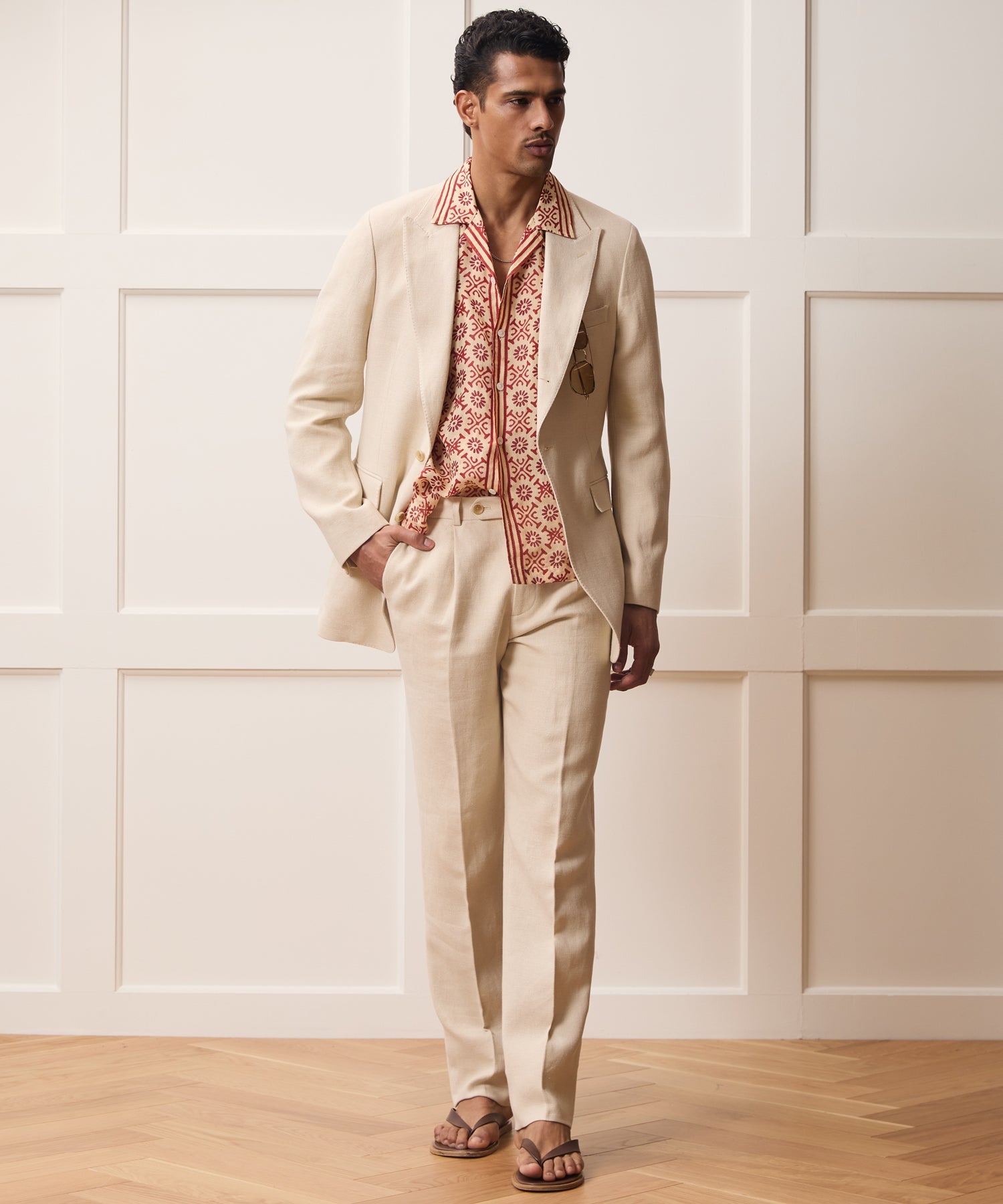 Todd Snyder Italian Linen-Cotton Madison Jacket in Birch Birch