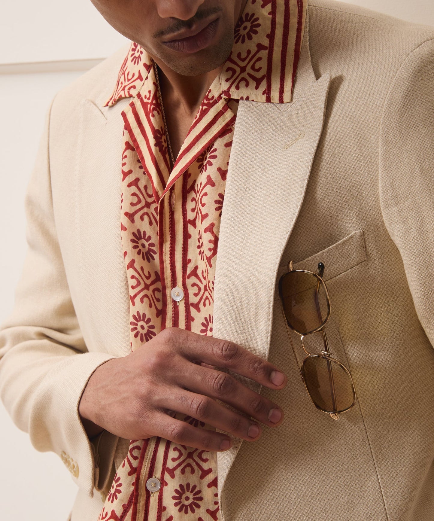 Todd Snyder Italian Linen-Cotton Madison Jacket in Birch Birch
