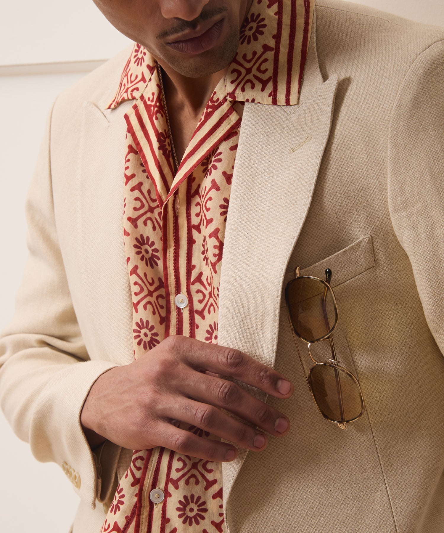 Todd Snyder Italian Linen-Cotton Madison Jacket in Birch Birch