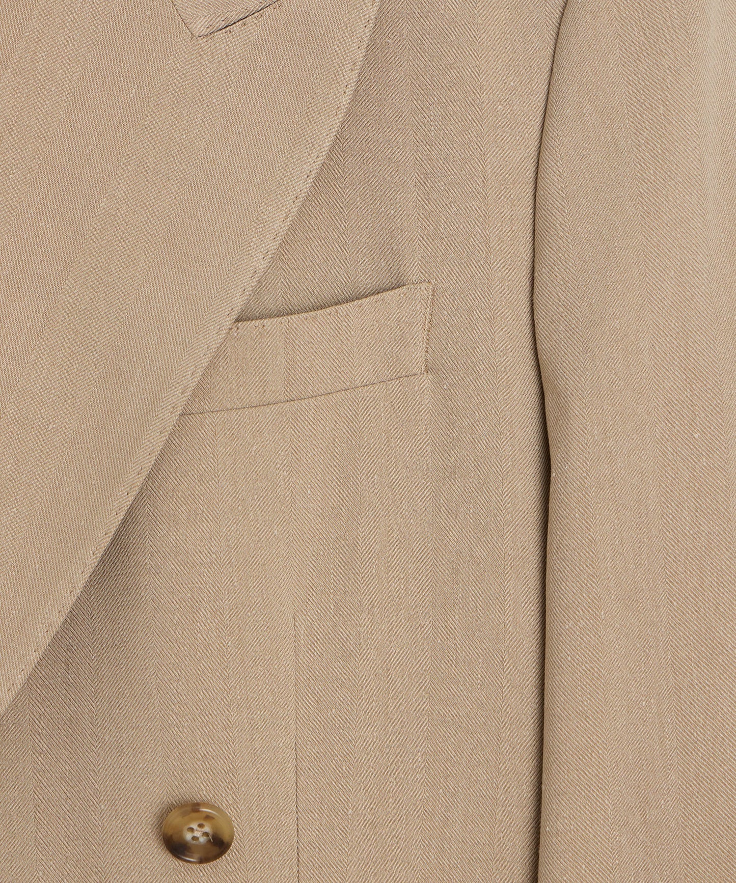 Todd Snyder Italian Linen-Silk Herringbone Wythe Jacket in Beige Beige