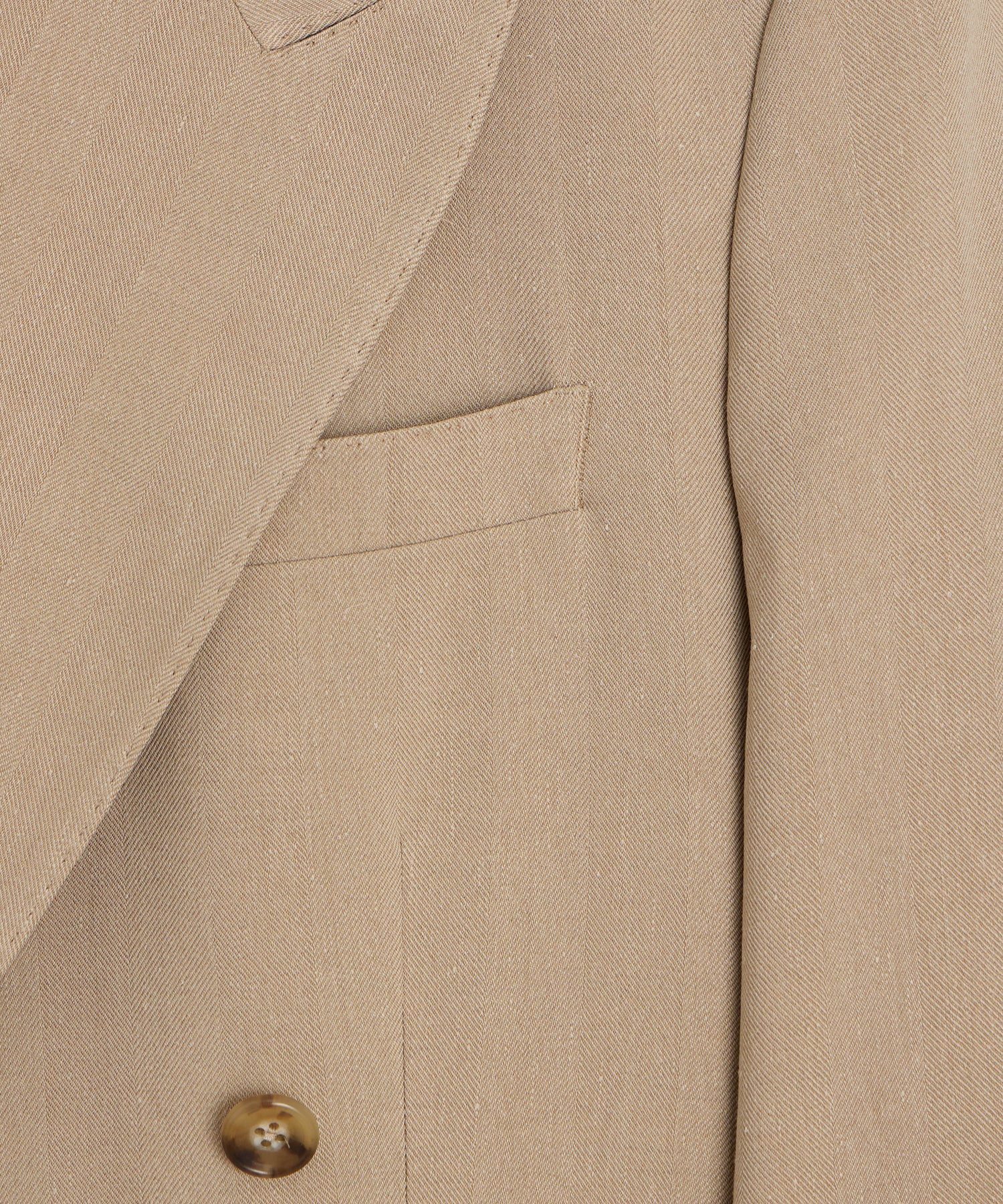 Todd Snyder Italian Linen-Silk Herringbone Wythe Jacket in Beige Beige