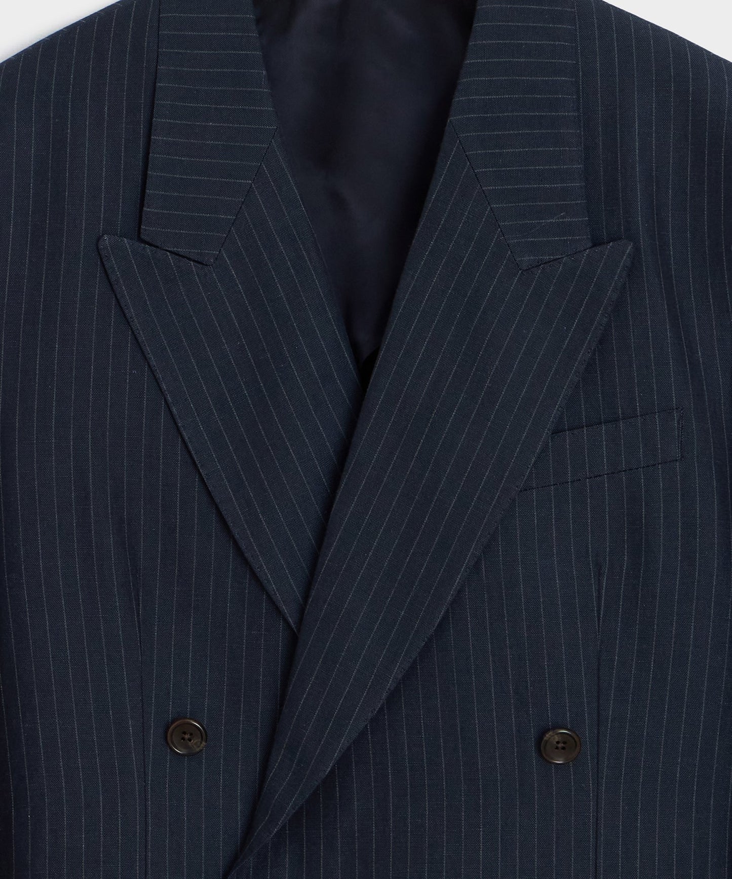 Todd Snyder Italian Linen-Cotton Wythe Jacket in Navy Stripe Navy