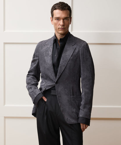 Todd Snyder Italian Floral Jacquard Sport Coat in Blue Floral Blue