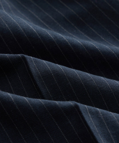 Todd Snyder Italian Linen-Cotton Wythe Trouser in Navy Stripe Navy