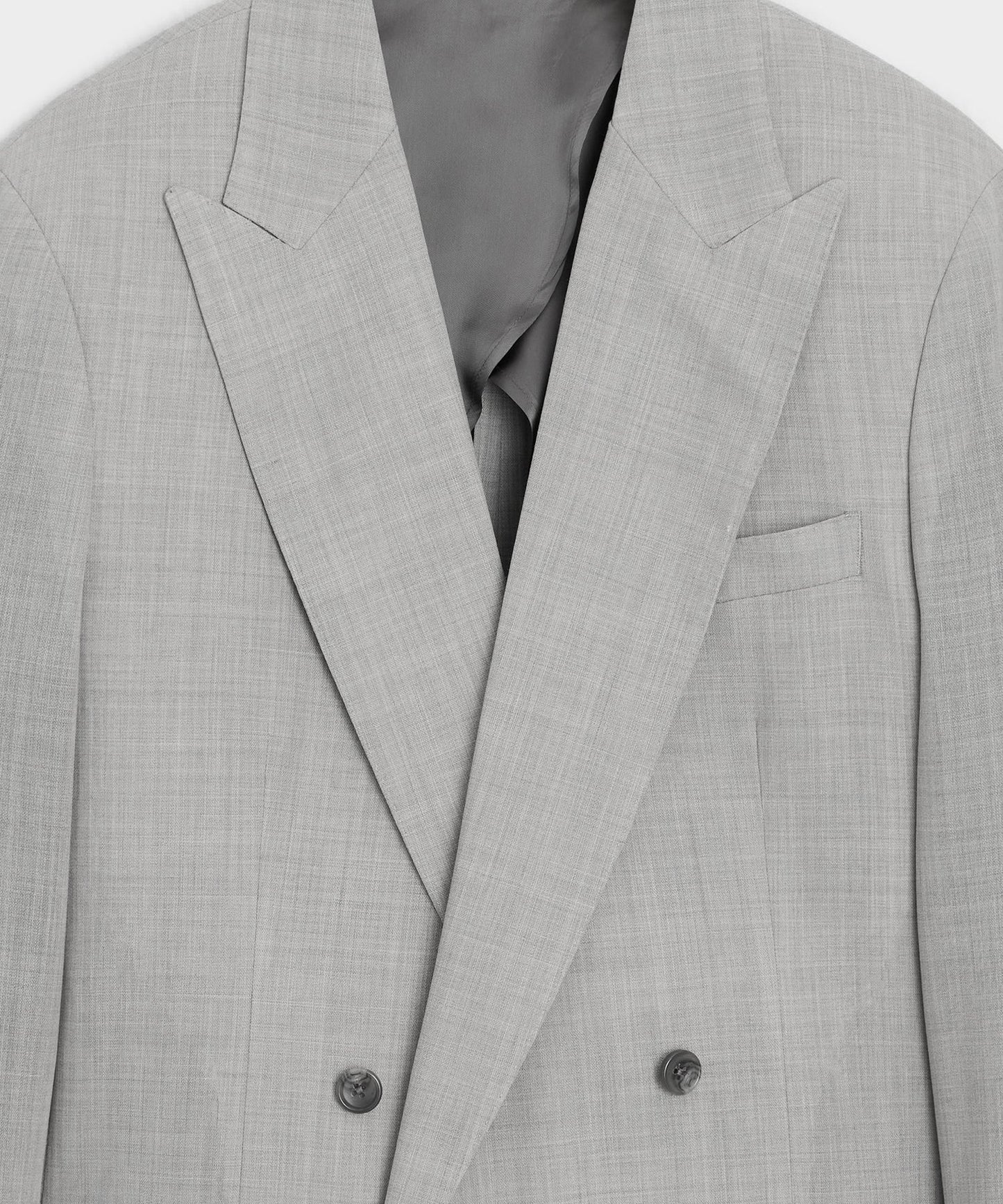 Todd Snyder Italian Wool Double-Breasted Hollywood Jacket in Light Grey Light Grey