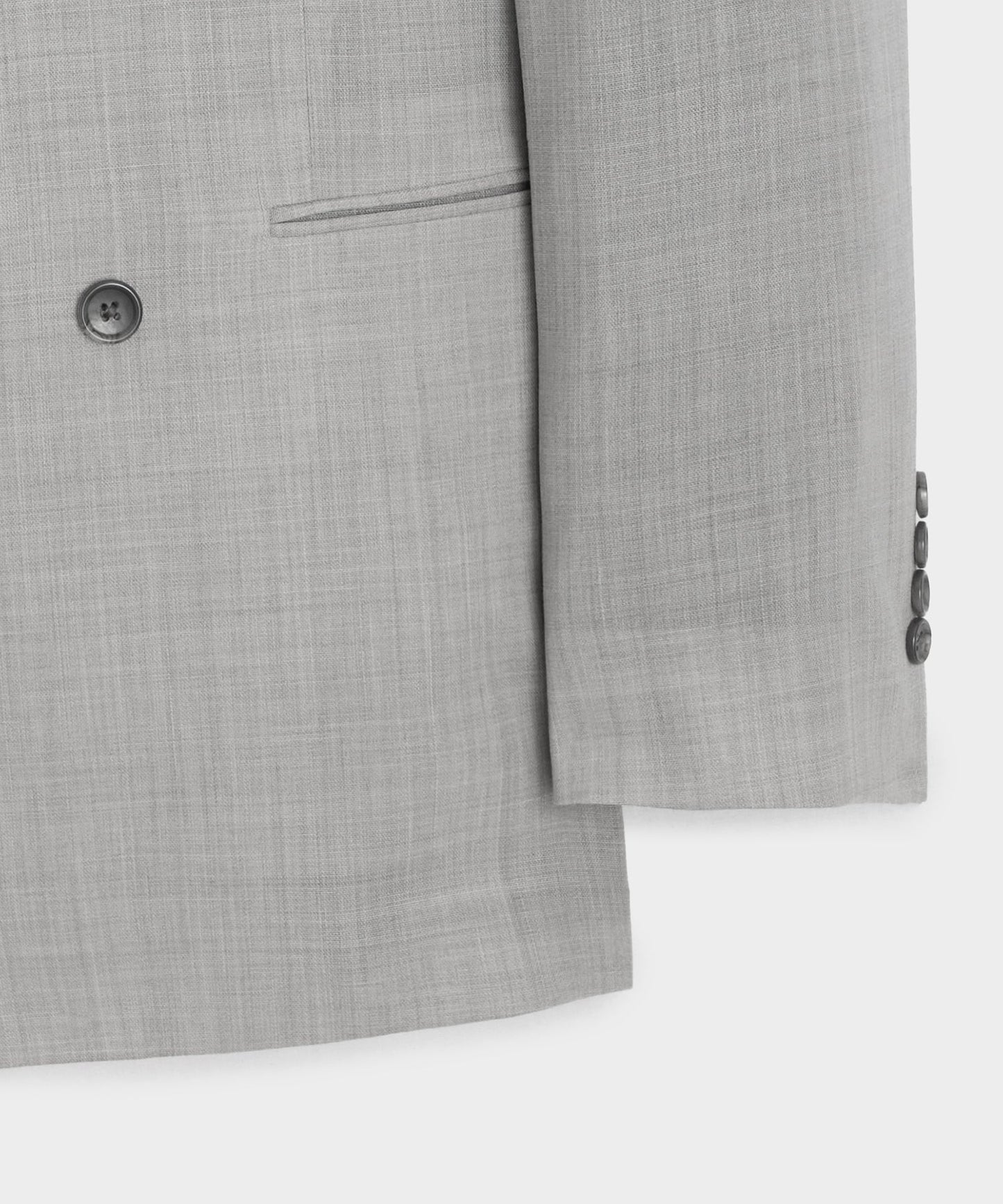 Todd Snyder Italian Wool Double-Breasted Hollywood Jacket in Light Grey Light Grey