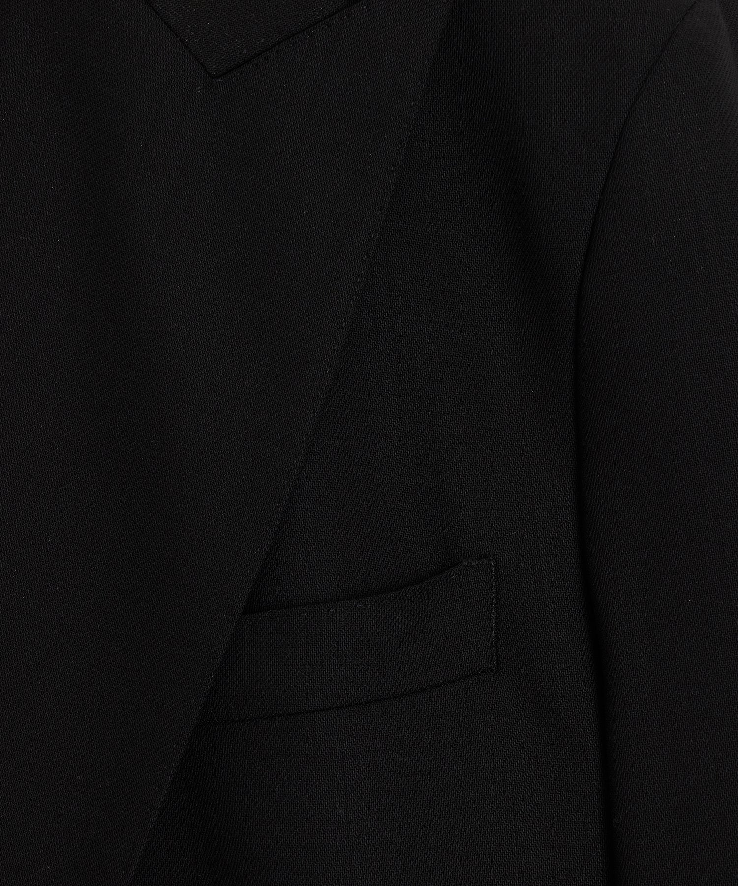 Todd Snyder Italian Wool Double-Breasted Hollywood Jacket in Black Black