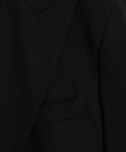 Todd Snyder Italian Wool Double-Breasted Hollywood Jacket in Black Black