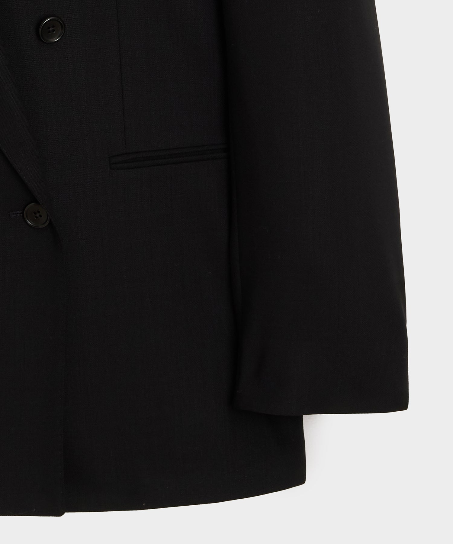 Todd Snyder Italian Wool Double-Breasted Hollywood Jacket in Black Black