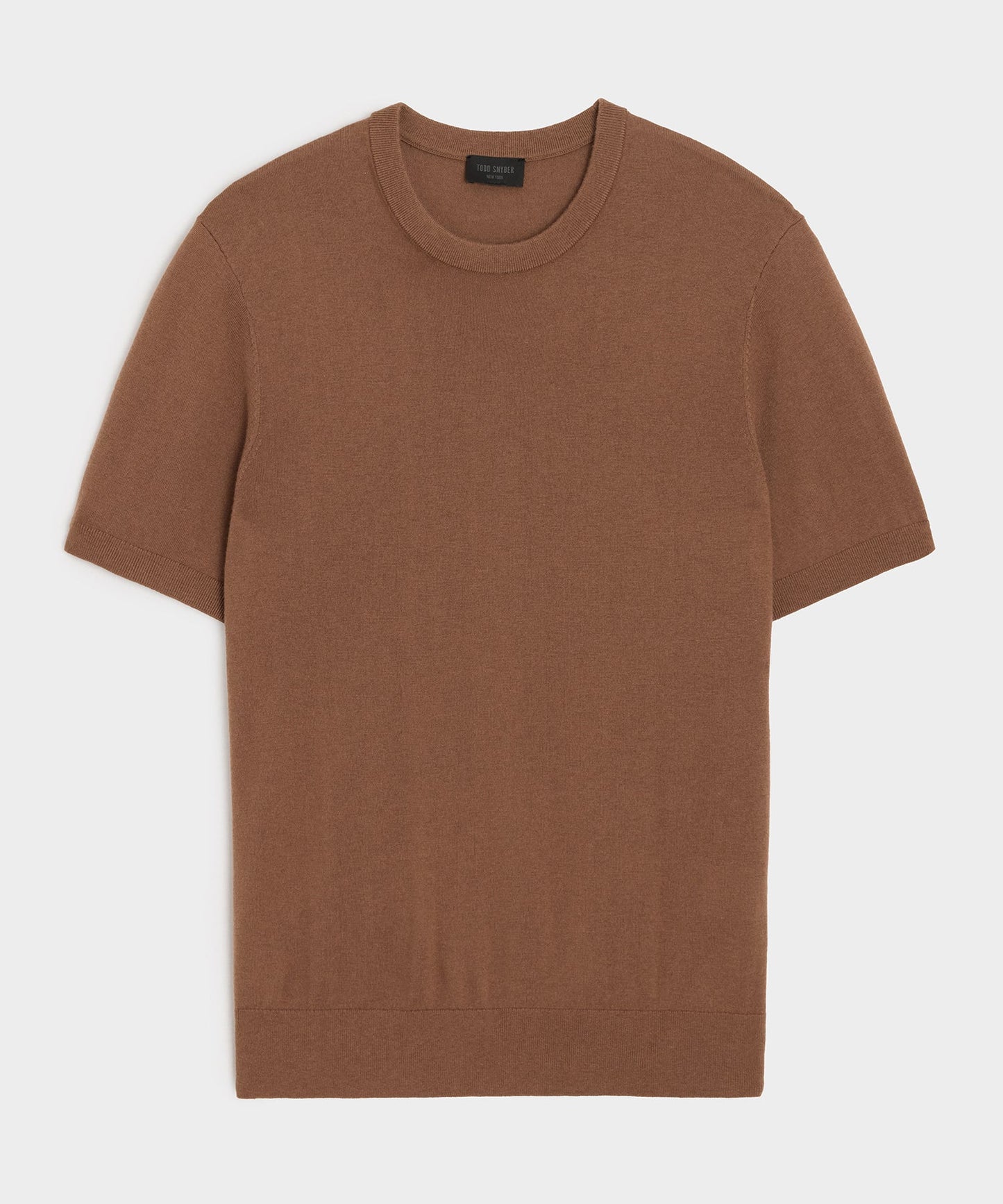 Todd Snyder Silk-Cashmere Sweater Tee in Weathered Oak Weathered Oak