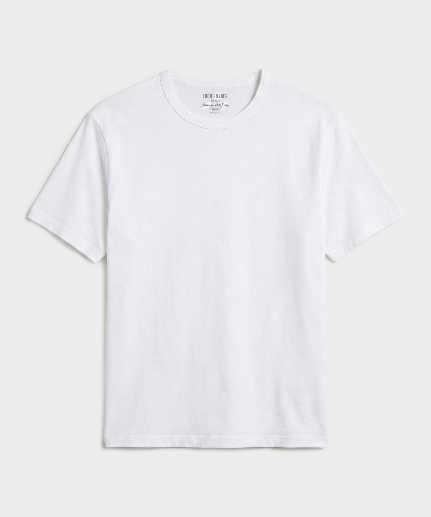 Todd Snyder Boxy Luxe Jersey Tee in Off White Bisque