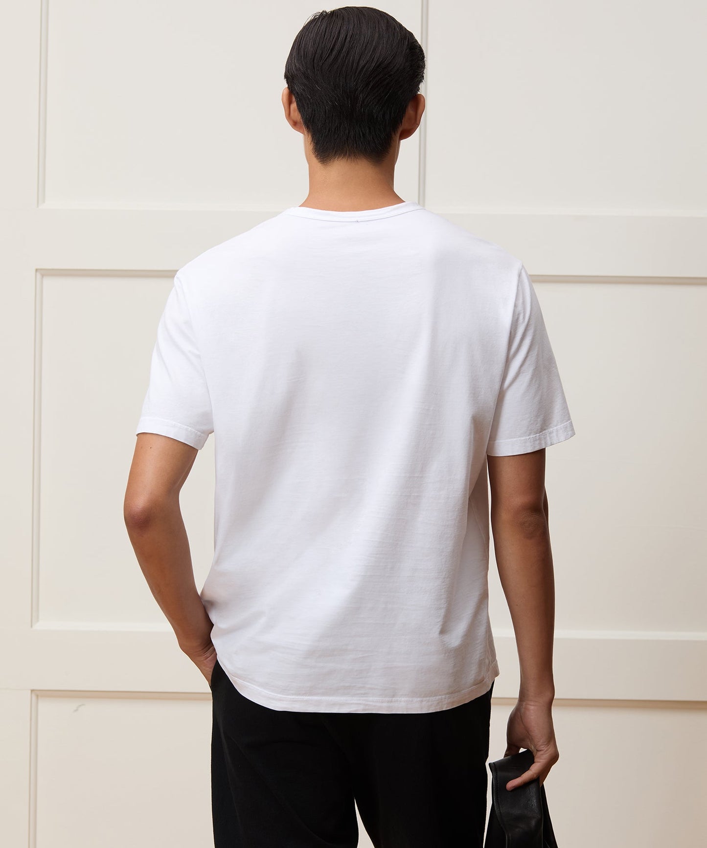 Todd Snyder Boxy Luxe Jersey Tee in Off White Bisque