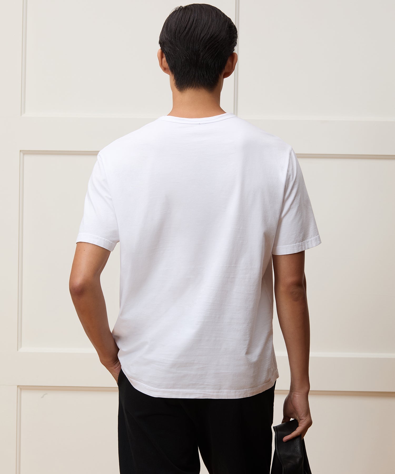 Todd Snyder Boxy Luxe Jersey Tee in Off White Bisque