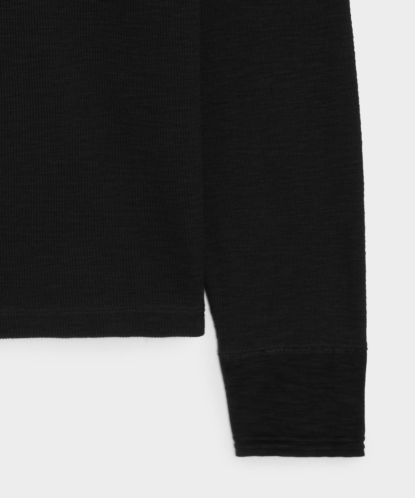 Todd Snyder Lightweight Mini Waffle Henley in Blacktop Blacktop