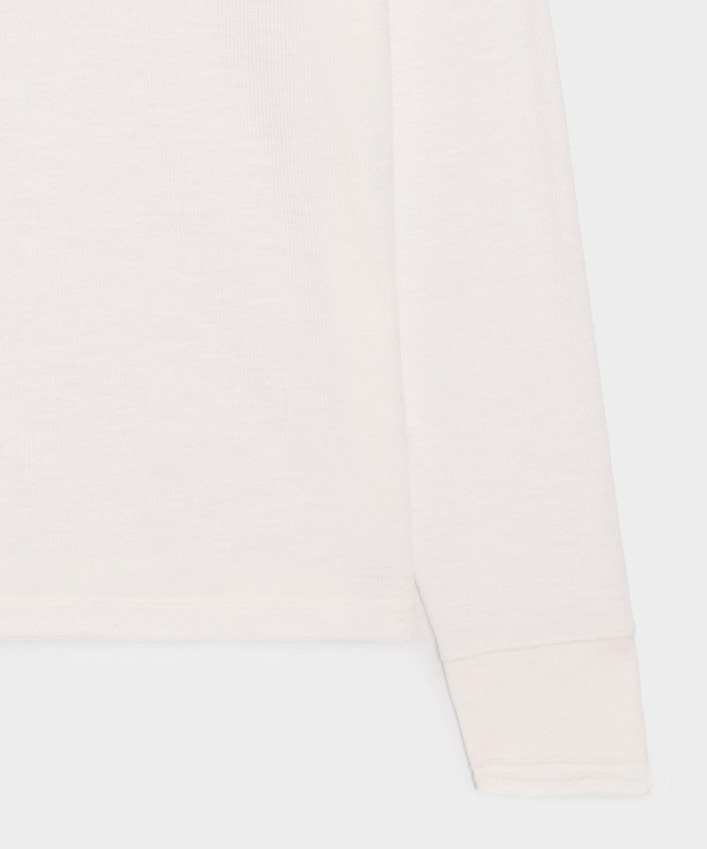 Todd Snyder Lightweight Mini Waffle Henley in Antique White Antique White