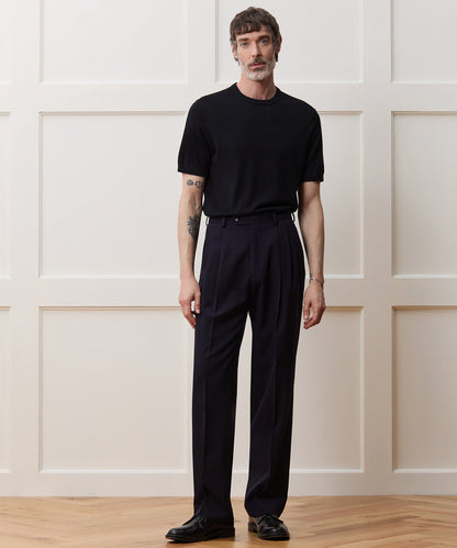 Todd Snyder Silk-Cashmere Sweater Tee in Black Black