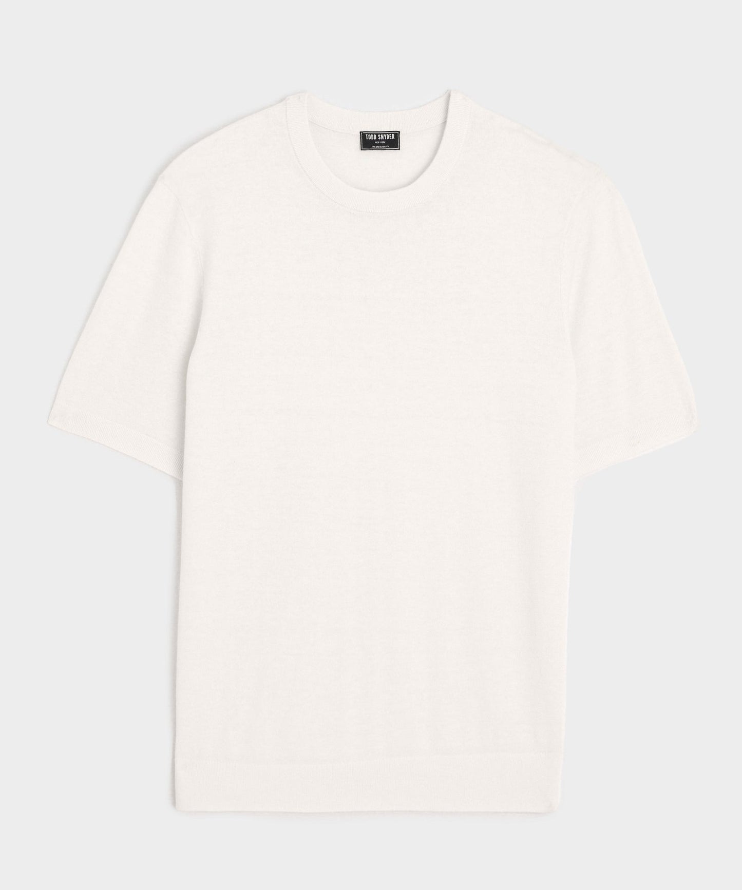 Todd Snyder Silk-Cashmere Sweater Tee in Bisque Bisque