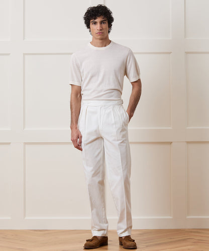Todd Snyder Silk-Cashmere Sweater Tee in Bisque Bisque