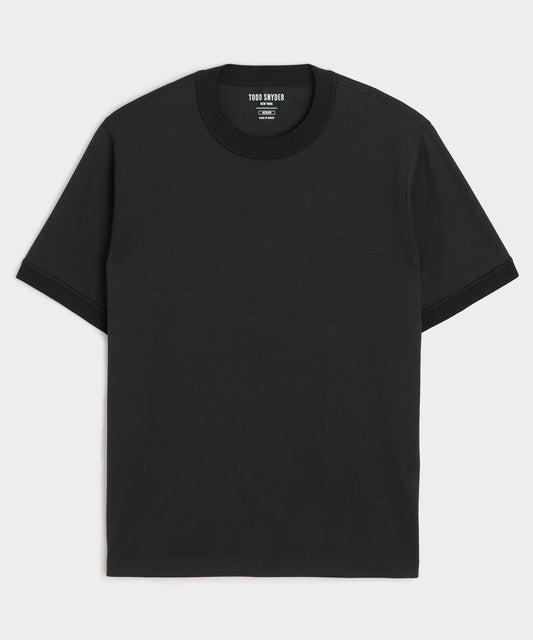 Todd Snyder Sea Island Cotton Tee in Black Black