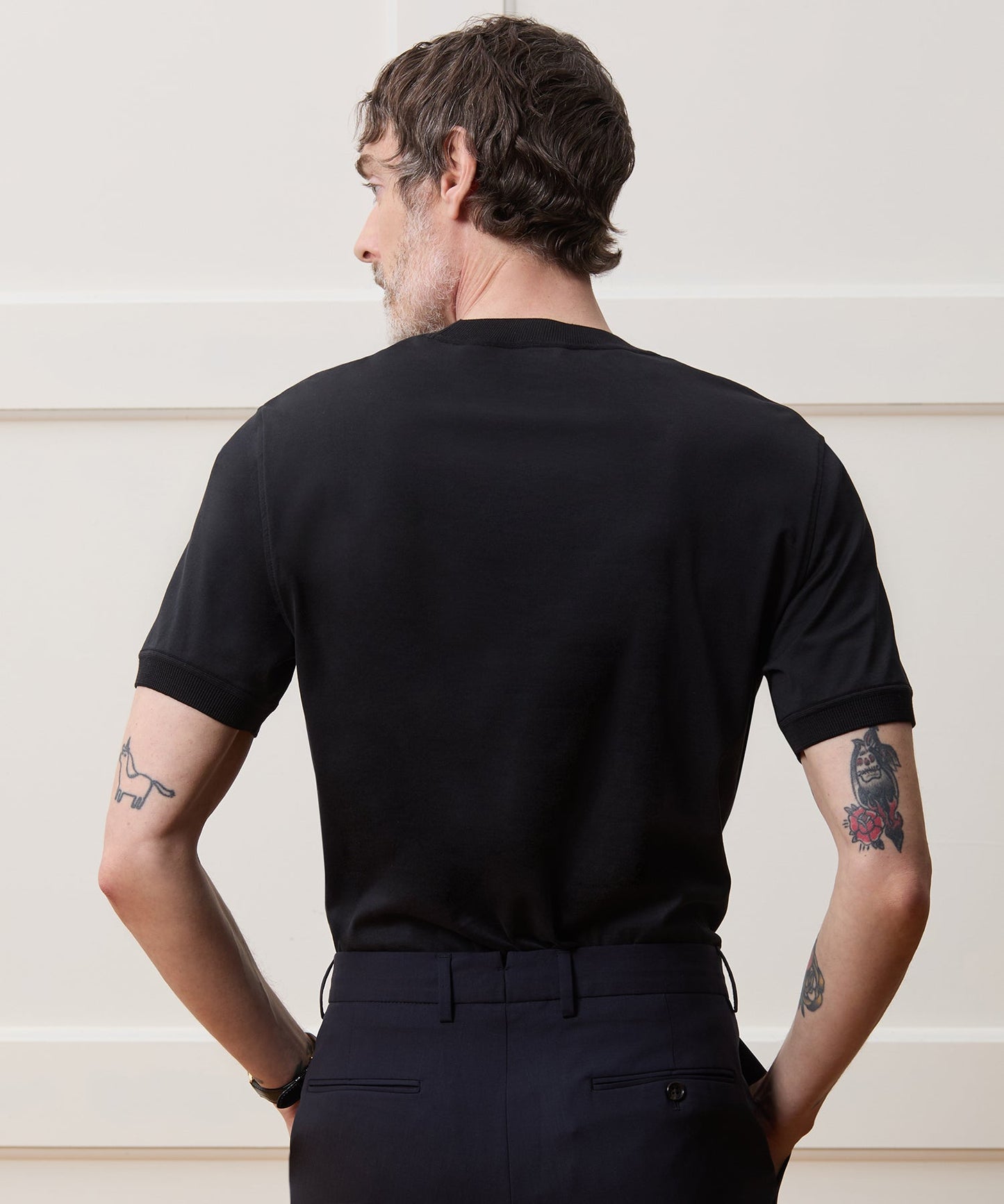 Todd Snyder Sea Island Cotton Tee in Black Black