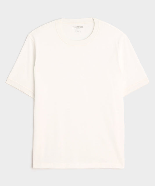 Todd Snyder Sea Island Cotton Tee in White White