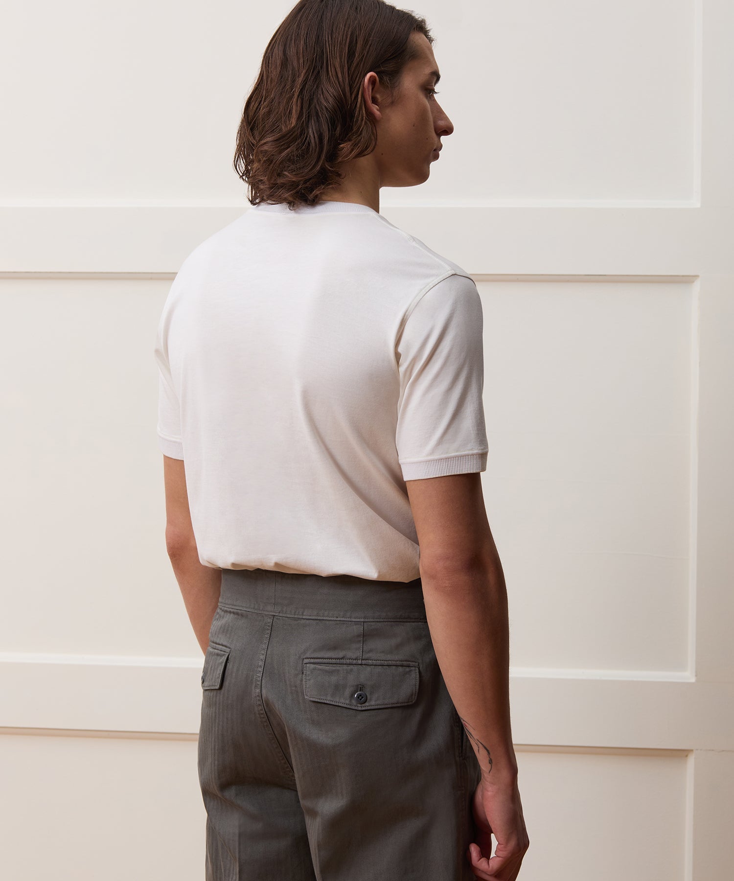 Todd Snyder Sea Island Cotton Tee in White White