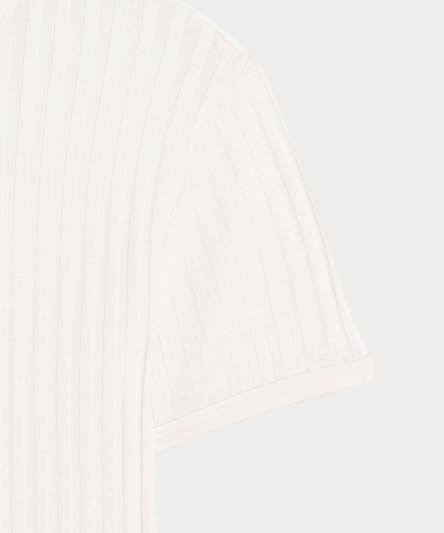 Todd Snyder Ribbed Tee in Bisque Bisque
