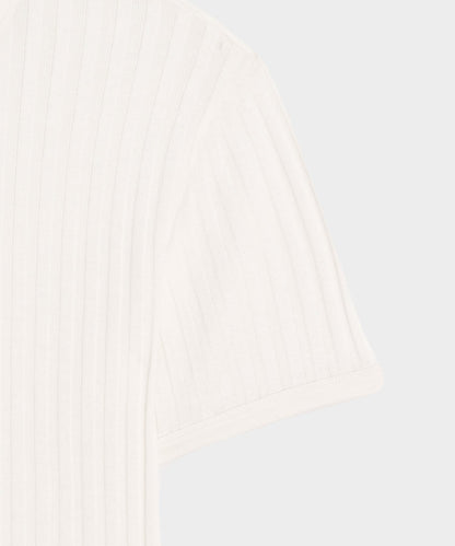 Todd Snyder Ribbed Tee in Bisque Bisque