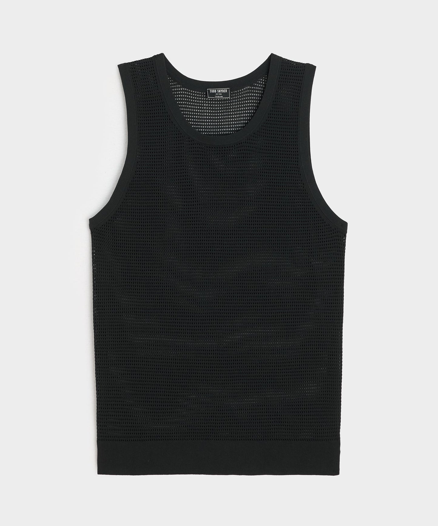 Todd Snyder Luxe Mesh Tank in Black Black