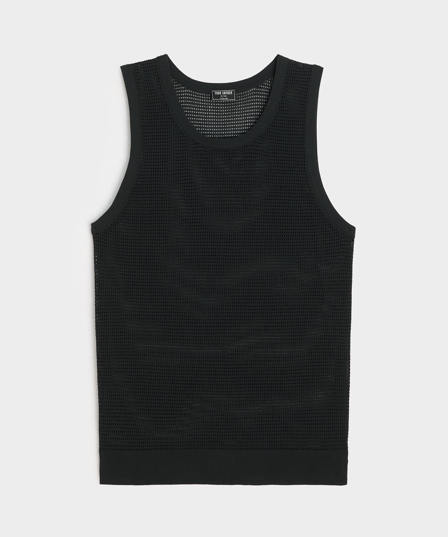 Todd Snyder Luxe Mesh Tank in Black Black
