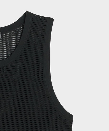 Todd Snyder Luxe Mesh Tank in Black Black