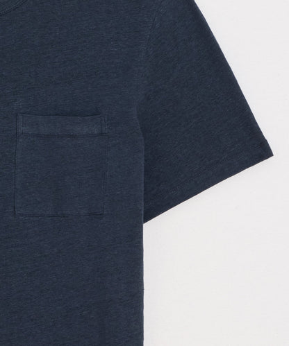 Todd Snyder Linen Pocket Tee in Classic Navy Classic Navy