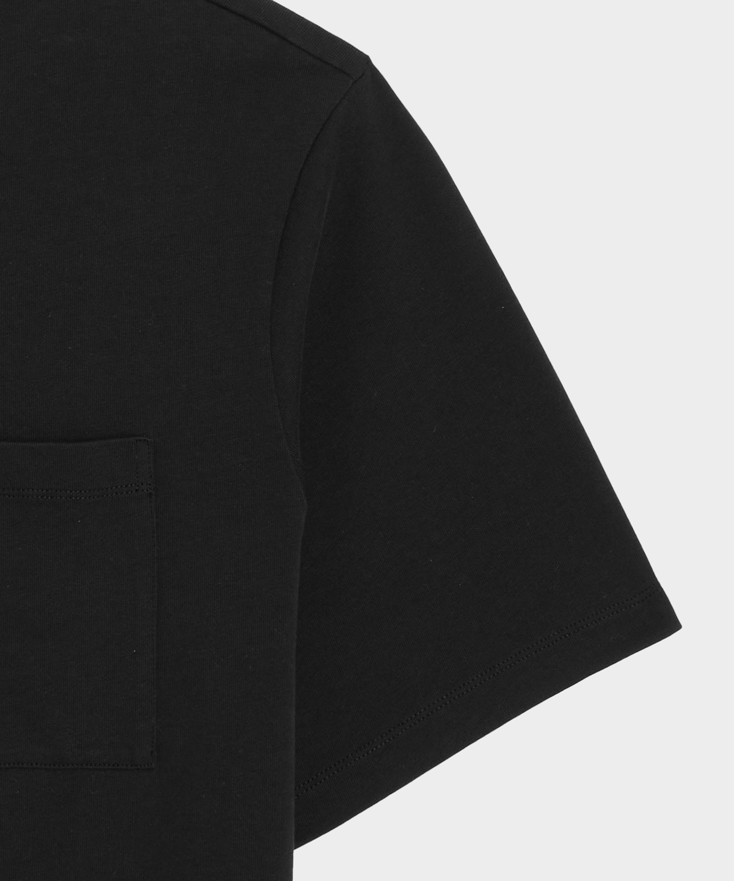 Todd Snyder Boxy Jersey Tee in Black Black