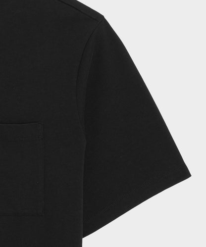 Todd Snyder Boxy Jersey Tee in Black Black