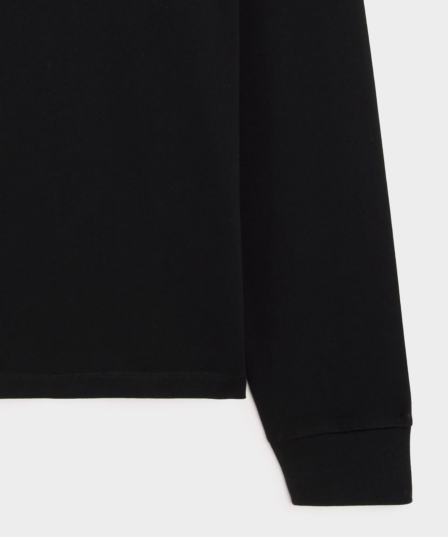 Todd Snyder Boxy Jersey Mockneck Tee in Black Black