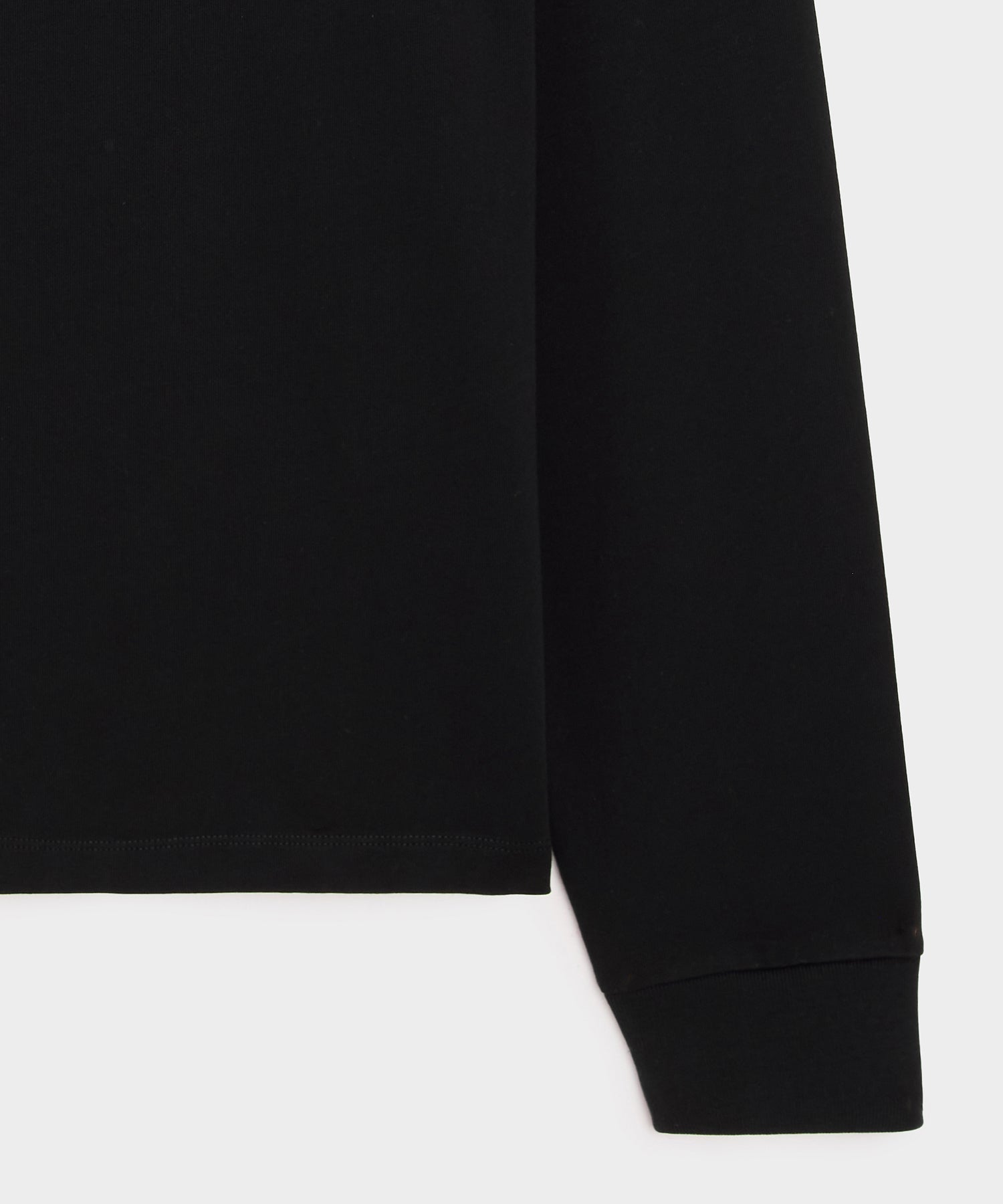 Todd Snyder Boxy Jersey Mockneck Tee in Black Black