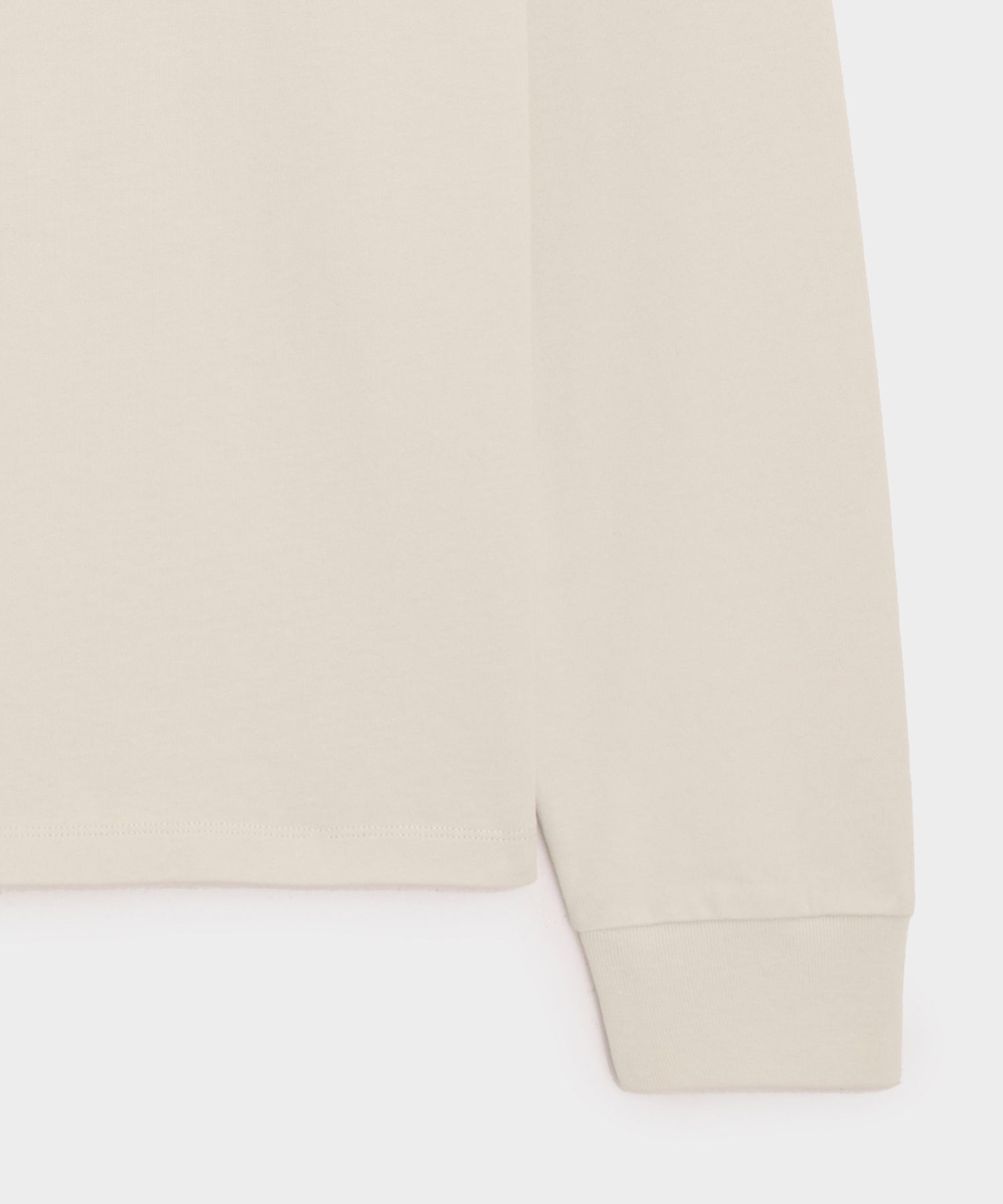 Todd Snyder Boxy Jersey Mockneck Tee in Chalk Chalk
