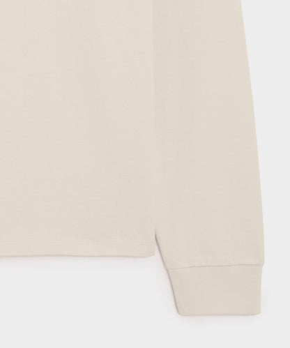Todd Snyder Boxy Jersey Mockneck Tee in Chalk Chalk