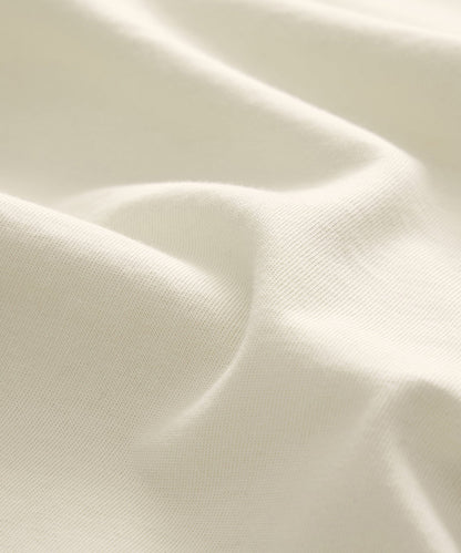 Todd Snyder Boxy Jersey Mockneck Tee in Chalk Chalk