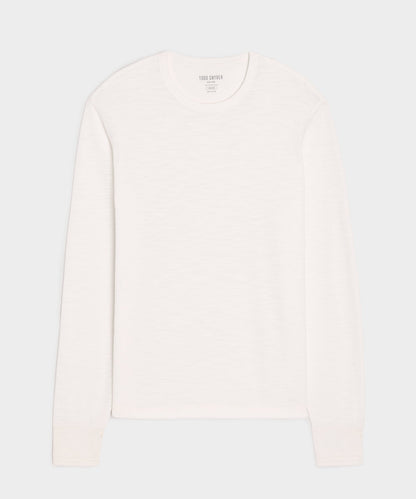 Todd Snyder Lightweight Mini Waffle Crew in Antique White Antique White