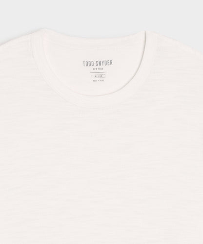 Todd Snyder Lightweight Mini Waffle Crew in Antique White Antique White