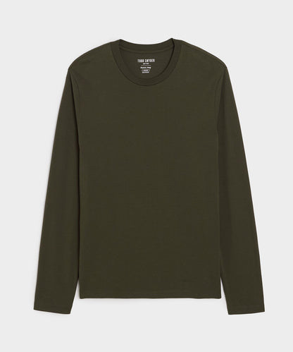 Todd Snyder Premium Jersey Tee in Snyder Olive Snyder Olive