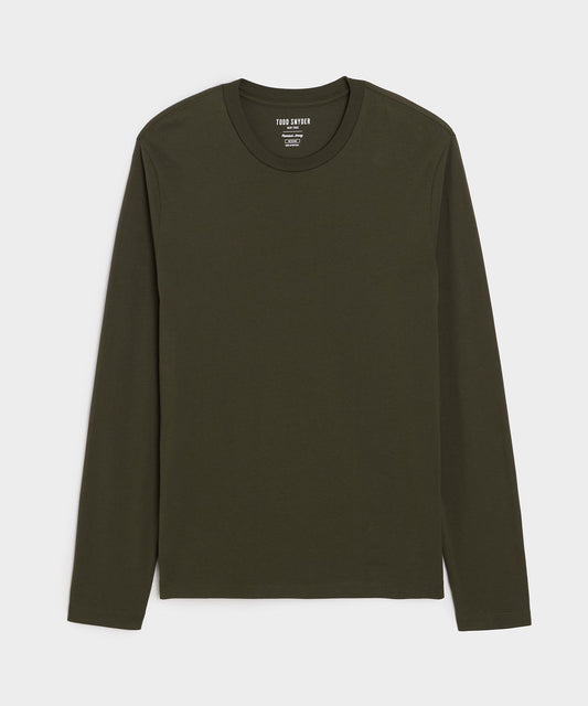 Todd Snyder Premium Jersey Tee in Snyder Olive Snyder Olive