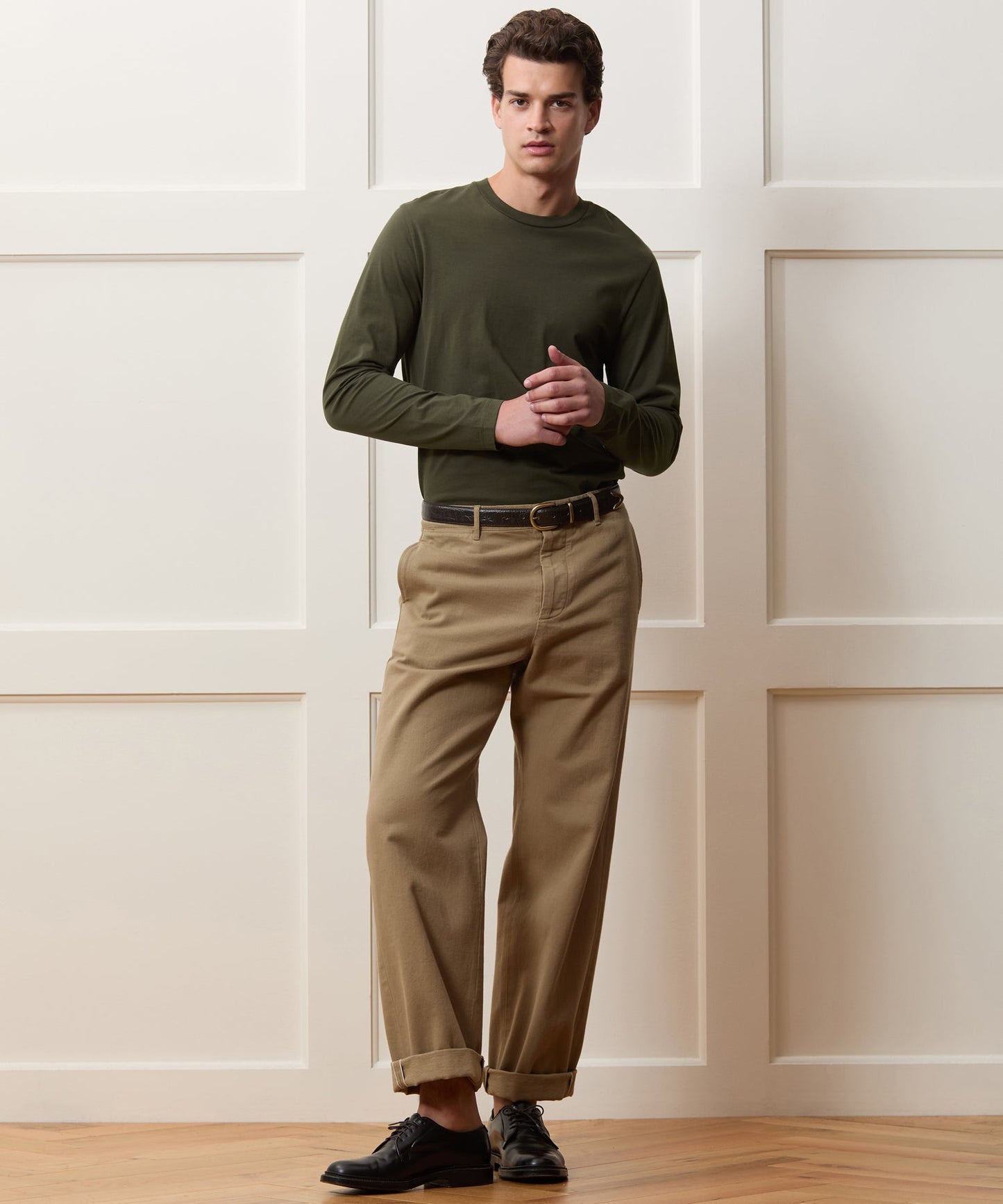 Todd Snyder Premium Jersey Tee in Snyder Olive Snyder Olive