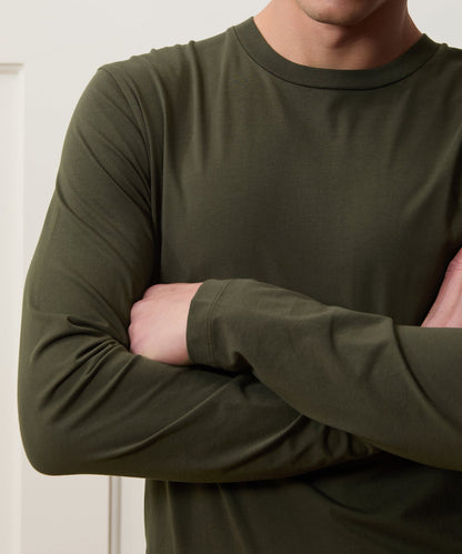 Todd Snyder Premium Jersey Tee in Snyder Olive Snyder Olive