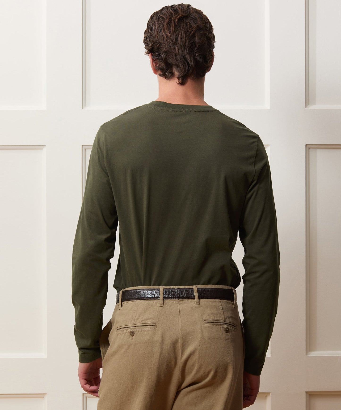 Todd Snyder Premium Jersey Tee in Snyder Olive Snyder Olive