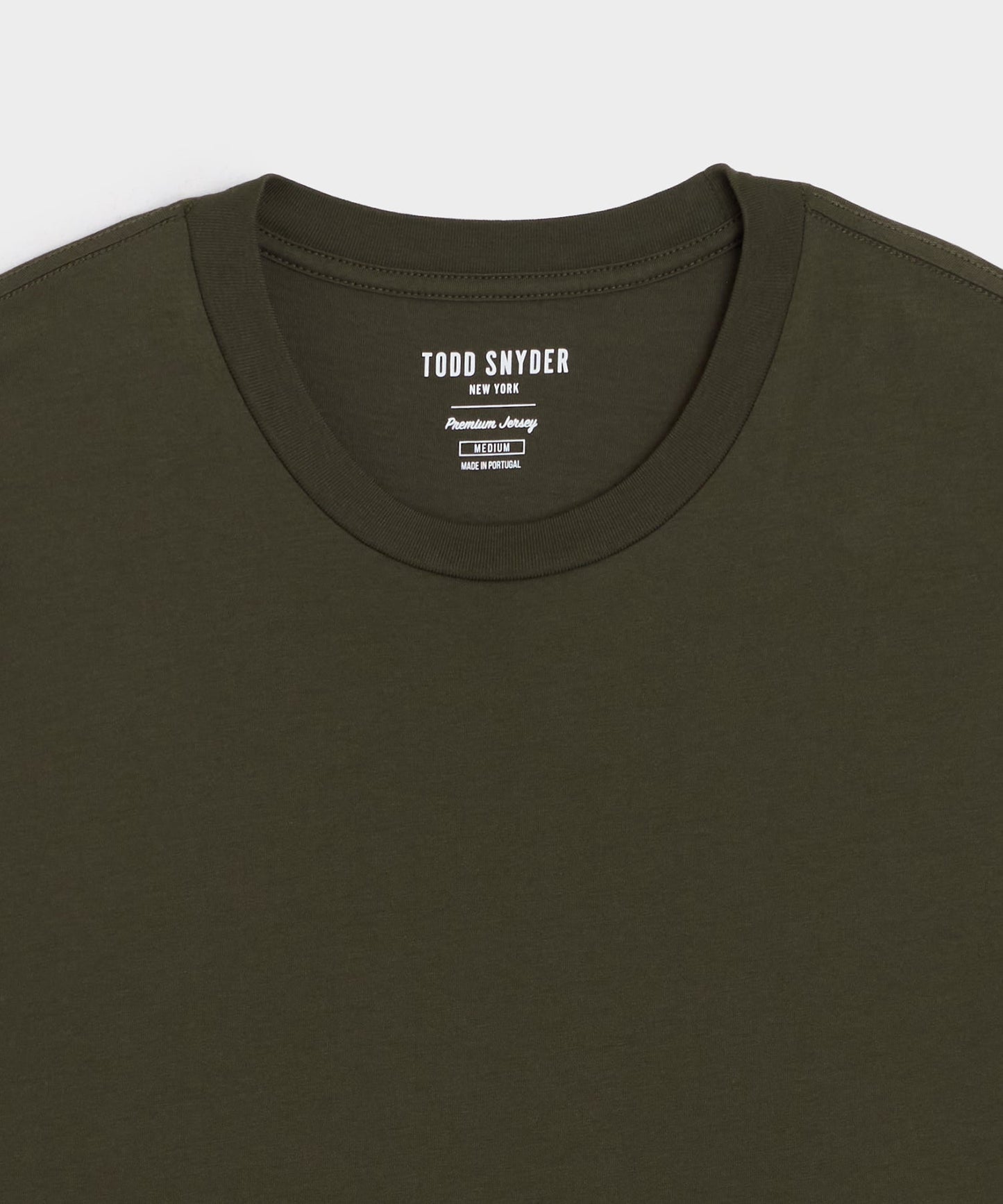 Todd Snyder Premium Jersey Tee in Snyder Olive Snyder Olive